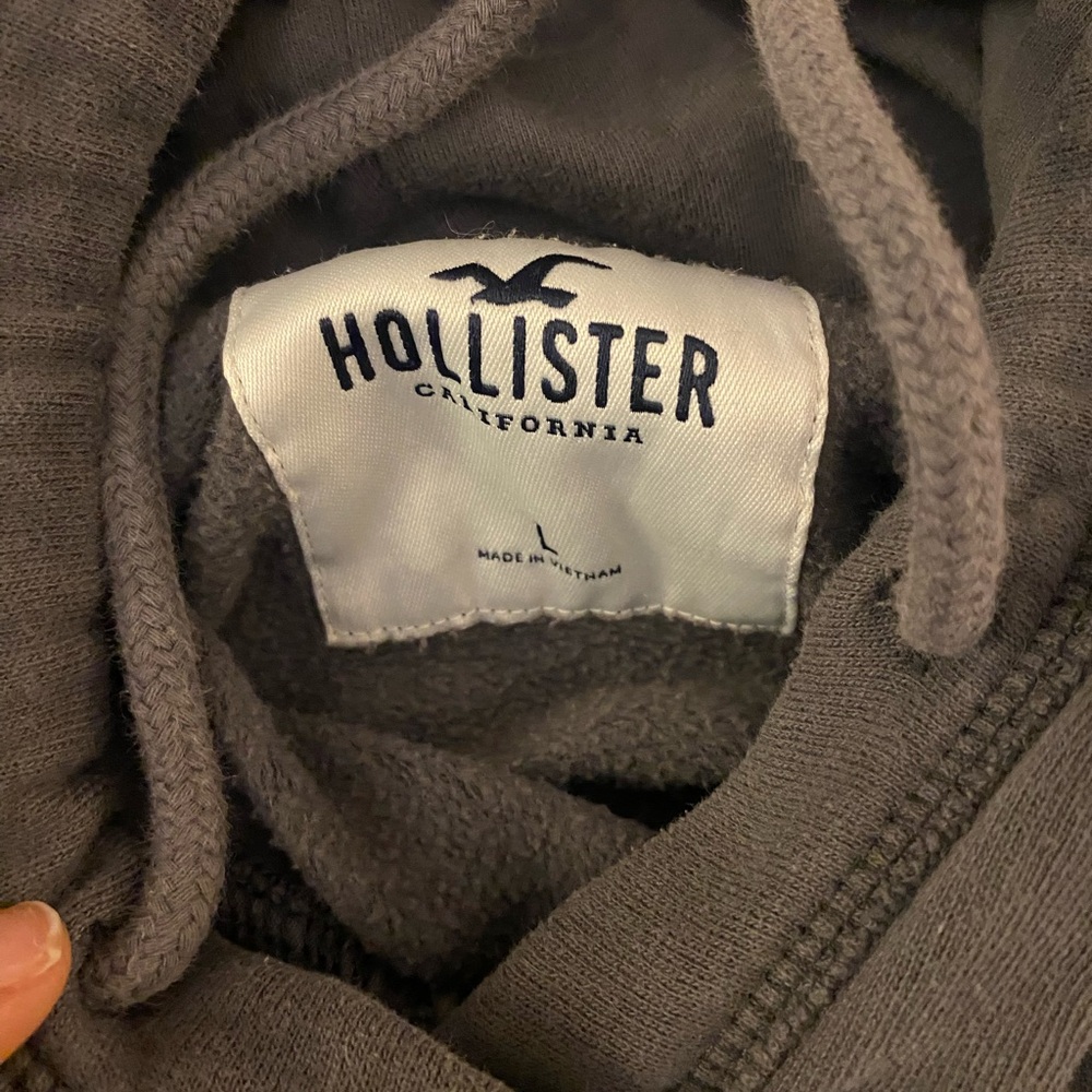 Dark gray Hollister hoodie sweatshirt - Picture 6 of 6